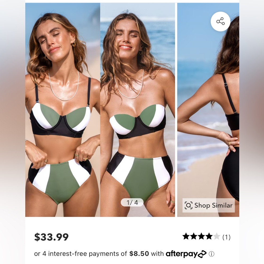 Colorblock bikini